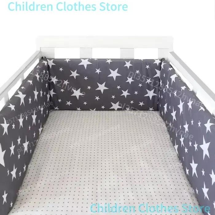 Pare-chocs épais pour lit de bébé, conception à fermeture éclair, une pièce autour du coussin, oreil