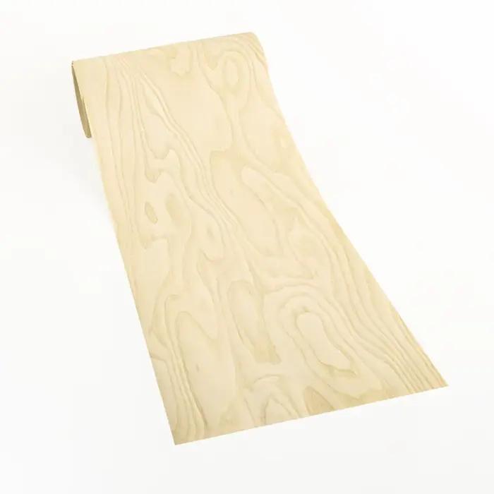 Placage en bois de frêne naturel à coupe rotative pour le travail du bois, des meubles, des armoires