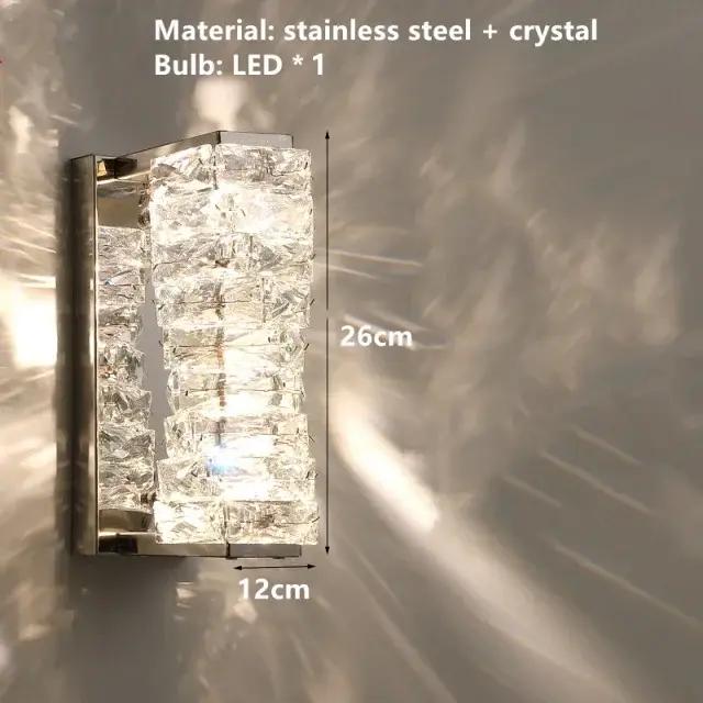 Lumière de luxe cristal hôtel fond mur salon chambre tête de lit nordique minimaliste moderne couloir escalier