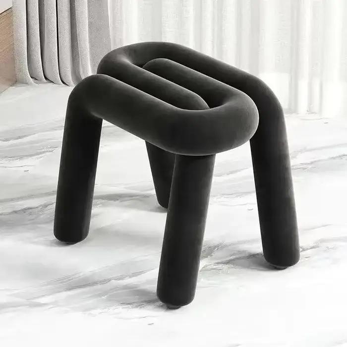 Coiffeuse maquillage flanelle tabouret luxe chaise confortable