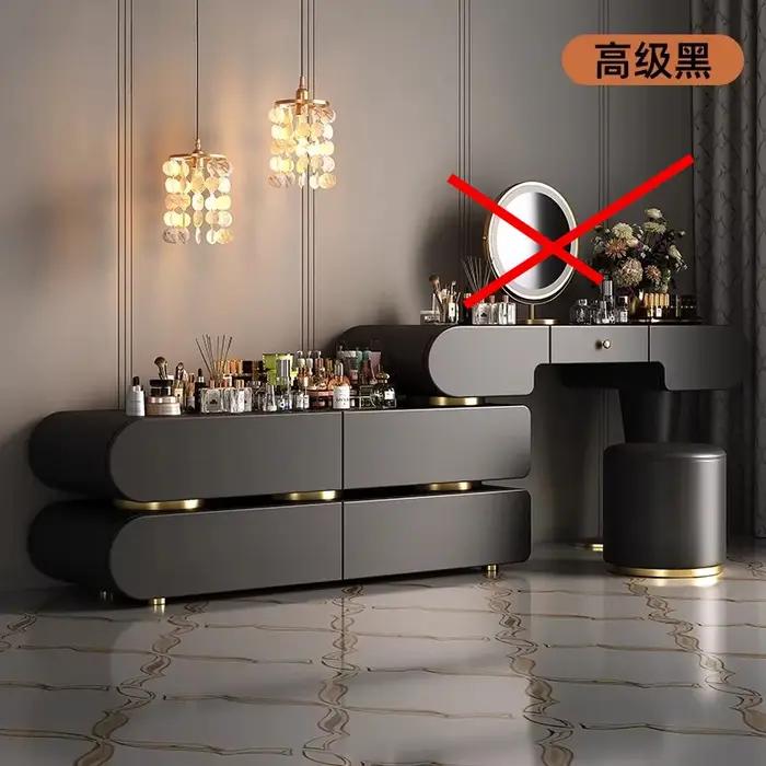 Coiffeuse moderne de luxe avec miroir LED intégré