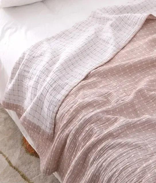 Couverture décontractée japonaise en coton pour lits