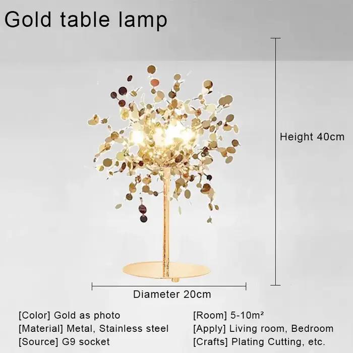 Plafonnier LED doré chromé au design moderne