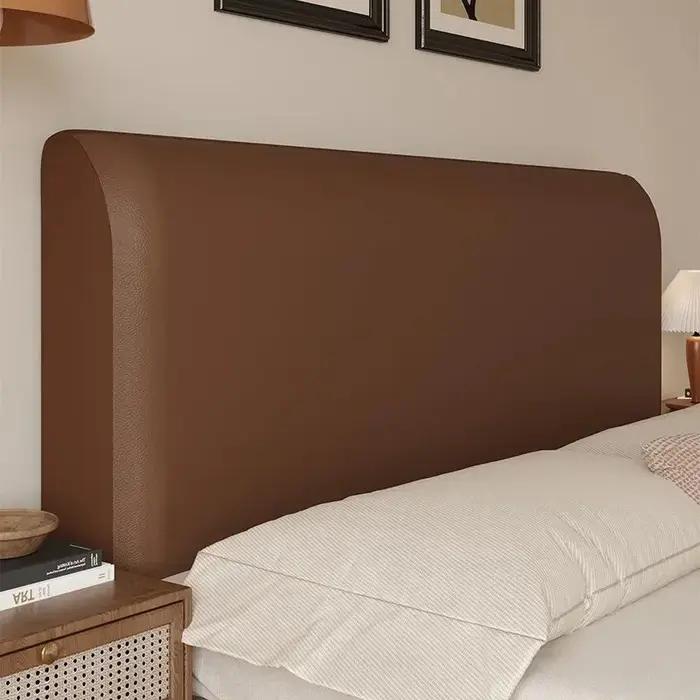 Housse de tête de lit en cuir de Grain de litchi