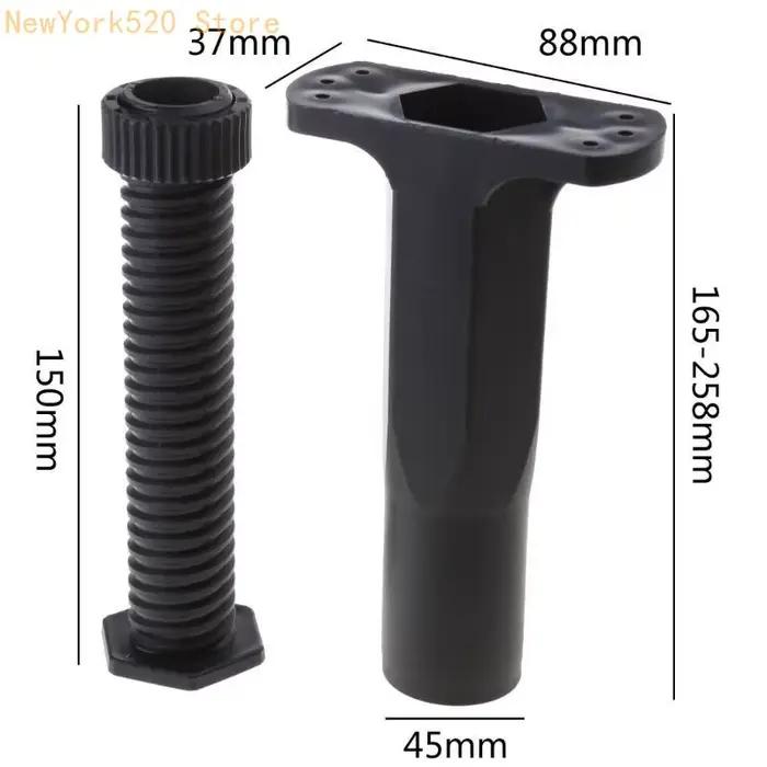Pied support cadre lit, cadre lit, support lattes centrales, hauteur réglable, N84C