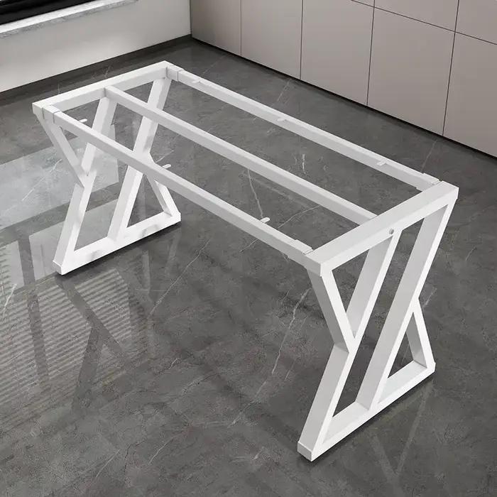 Pied de Table en laque de cuisson en fer, support de Table en métal, bureau d'ordinateur, cadre en f