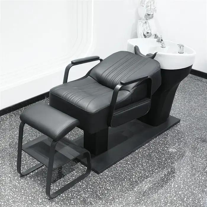 Tête nordique Simple Spa luxe confortable moderne DelicacyShampoo lit personnalisé mode Cadeira De Barbearia meubles De Salon