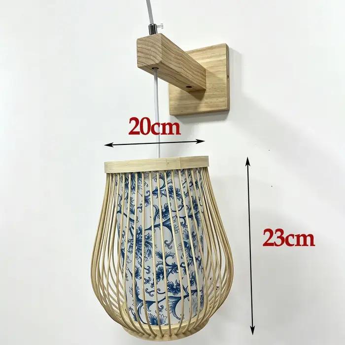 Applique Murale en Bambou de Style Japonais Rétro, Éclairage en Rotin pour Restaurant, oral et, Chambre à Coucher, Ferme, Campagne, Nik, Arrière-plan