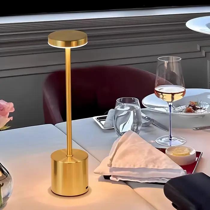 LED lampe de Table classique USB Rechargeable veilleuse gradation continue tactile lampe de bureau 3 couleurs lampe de chevet Bar hôtel décoration