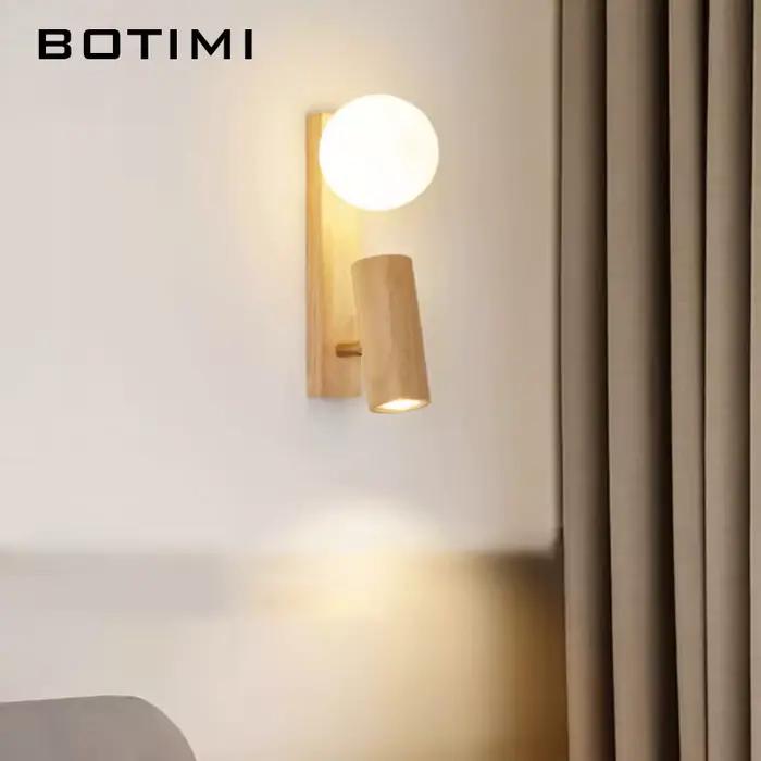 BOTIMI réglable en bois massif chevet applique moderne