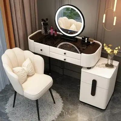 Table de vanité esthétique à la mode avec tiroir large luxe mignon