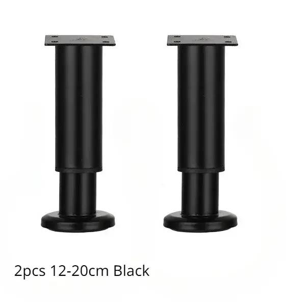 2 pièces Pieds de meuble télescopiques réglables 12-20 cm