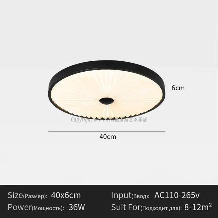 Menvix noir chambre plafonnier moderne minimaliste
