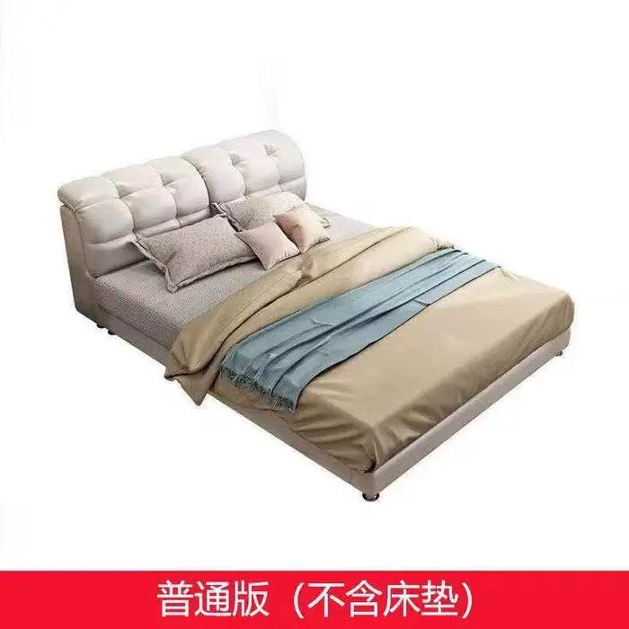 Lit double King Size 180x200 Tatami, style Mid-Century, pour adultes, avec bibliothèque, bureau et e