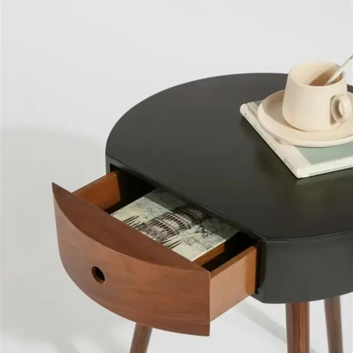 Table de chevet ronde minimaliste italienne