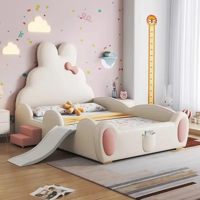 Lit en bois p*-150x200cm avec cadre intégral, pour chambre à coucher, disponible en tailles king size, twin, enfant, simple, avec fonction toboggan, tête de lit, mobilier de maison