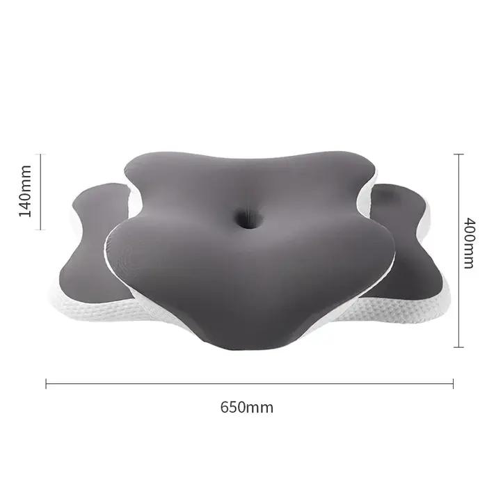 Oreiller cervical ergonomique en mousse à mémoire de forme