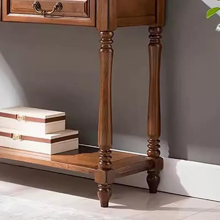 Table Console rectangulaire de rangement avec tiroirs