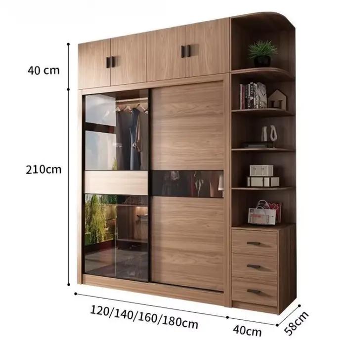 Rangement suspendu garde-robe vêtements Dressing parfum armoire en bois Organization