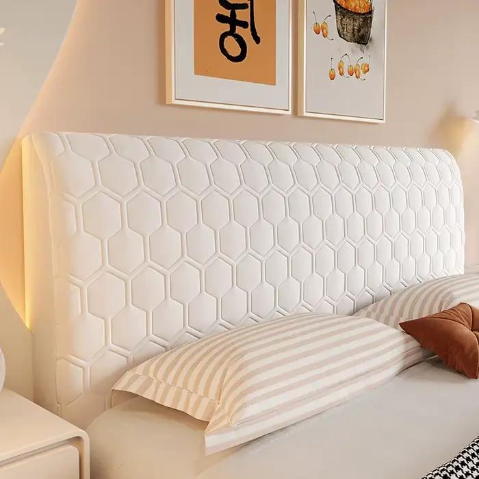 2025 Nouvelle Housse de Tête de Lit en Nid d'Abeille Housse de Tête de Lit Matelassée Extensible Tou