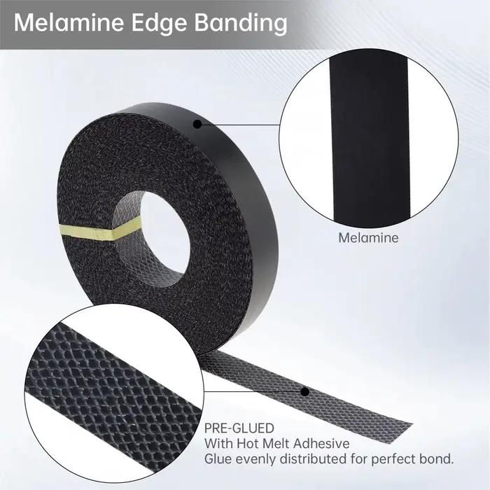 Bande adhésive thermofusible en mélamine pour meubles, 15 mètres, bande de chant, placage pré-collé,
