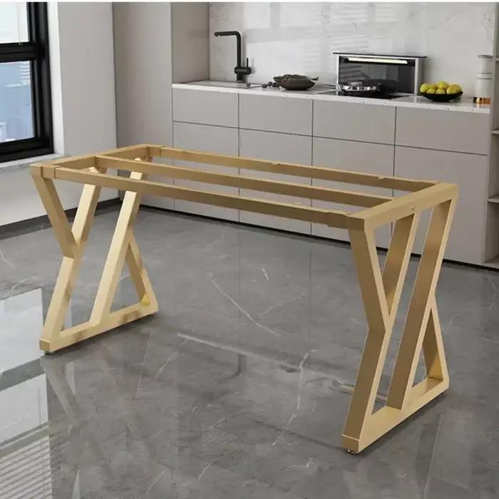 Pied de Table en laque de cuisson en fer, support de Table en métal, bureau d'ordinateur, cadre en f