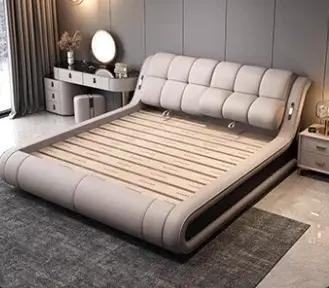 Design chambre lit esthétique cadres uniques modernes têtes de lit Double King Size Queen Muebles Para El Hogar accessoires pour la maison