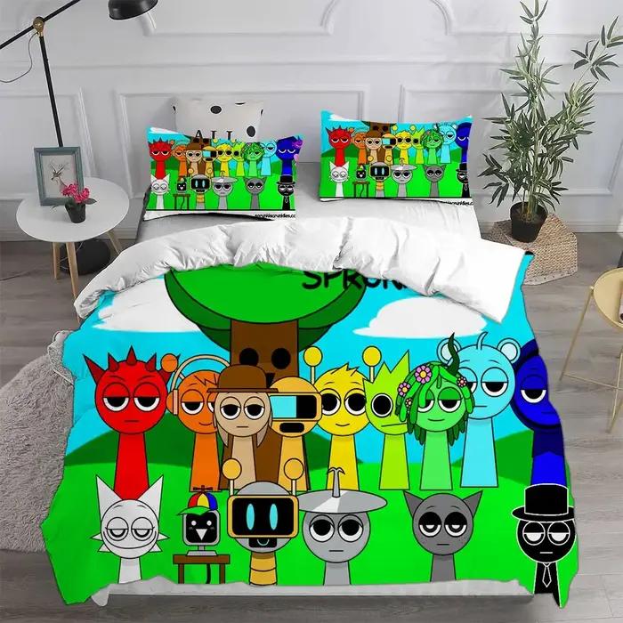 Sprunki ensembles de literie housse de lit couette