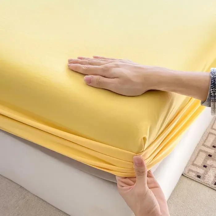 Drap-housse 100% coton avec bande élastique 360