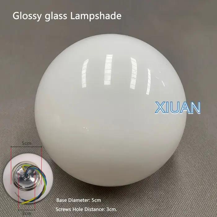 Lampe boule de verre moderne blanc laiteux lampes murales