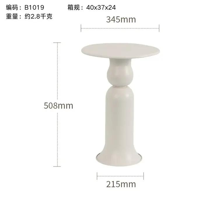 Table d'appoint ronde rouge de luxe italienne pour salon