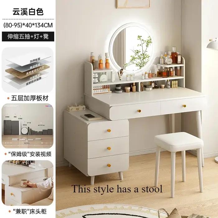 Commodes de maquillage nordiques pour filles