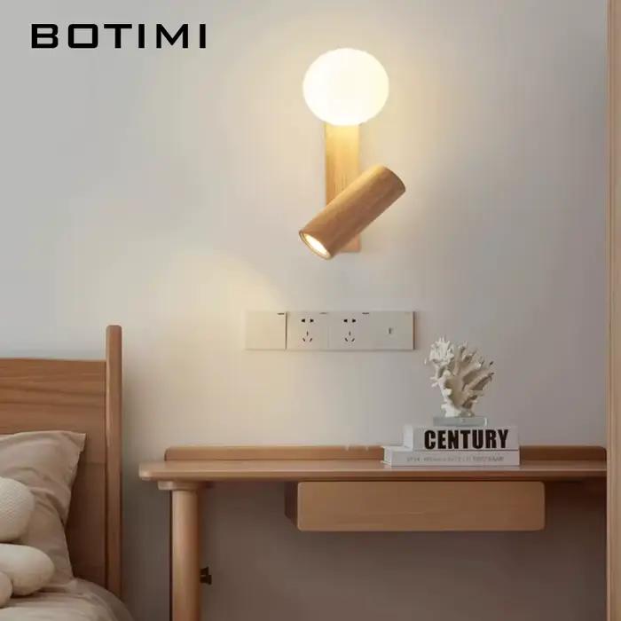 BOTIMI réglable en bois massif chevet applique moderne