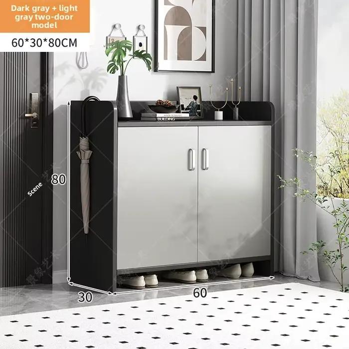 Meuble à chaussures stable, moderne et simple, avec rangement intégré pour l'entrée, multi-portes, a