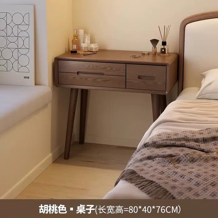 Table de toilette de luxe moderne pour chambre à coucher avec tiroirs de rangement, mobile et haute,