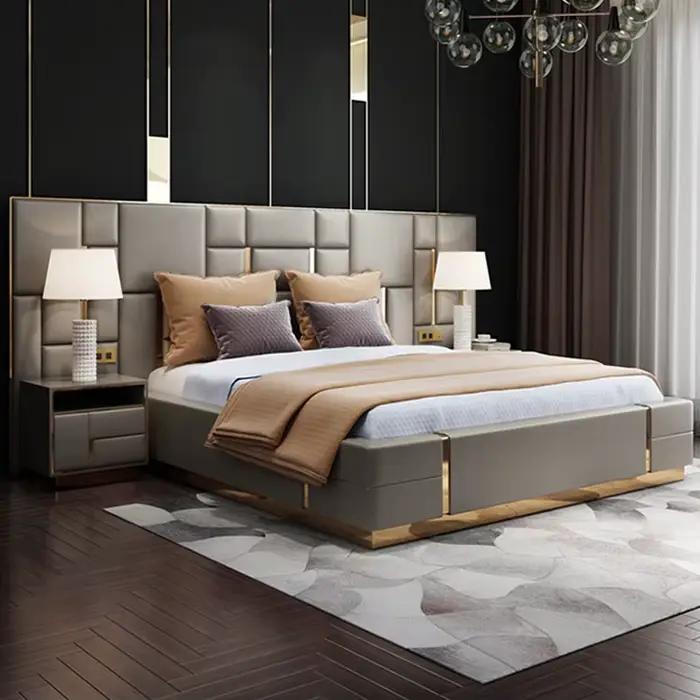 Ensemble de meubles de chambre à coucher de luxe moderne