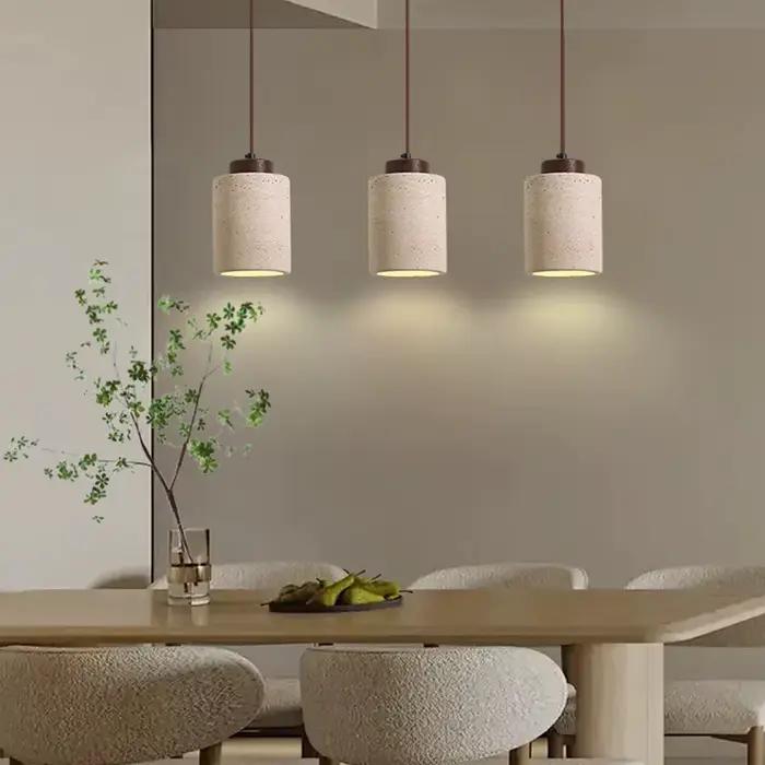 Designer moderne japonais wabi-sabai chambre chevet éclairage bar B & B grotte jaune pierre lustre c