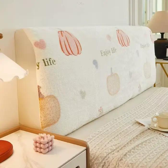 Housse de tête de lit en molleton de lait épais de haute qualité