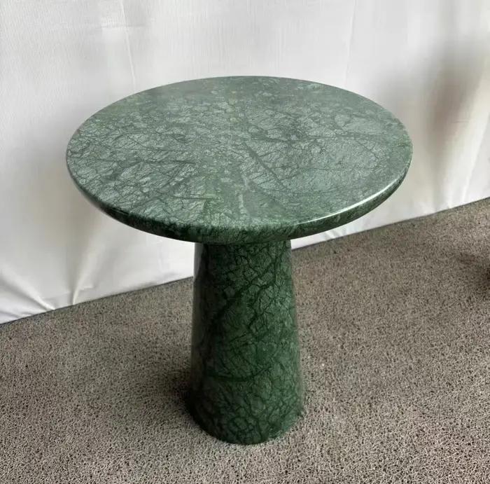 Table d'appoint étroite en pierre verte