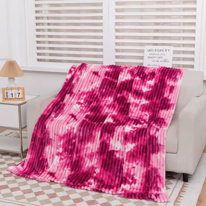 Couverture de lit en fourrure ultra moelleuse et douce pour adulte plaid confortable pour chambre à coucher en plusieurs tailles et couleurs