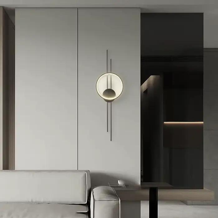 Applique murale LED en cuivre avec variateur de température