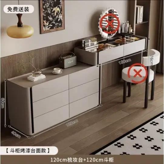 Coiffeuse commode pour ensembles de chambre à coucher vanité moderne avec miroir armoire à bijoux tabouret Console de