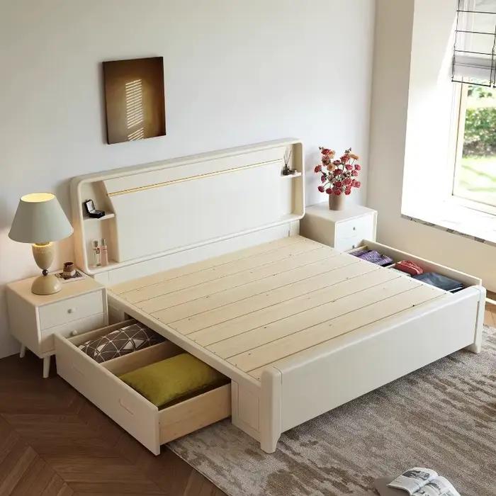 Table de chevet blanche