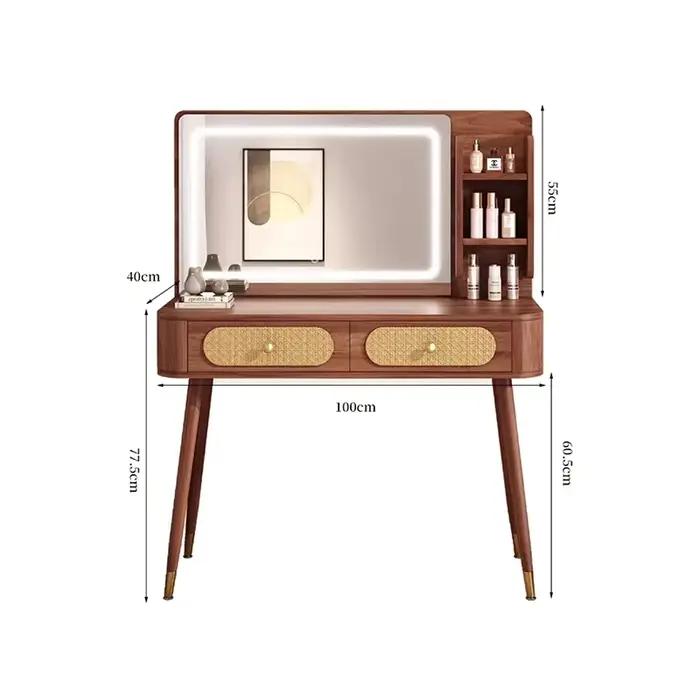 Table De vanité De luxe en rotin Tallboy Femme Unique esthétique Premium Table De vanité élégant cla