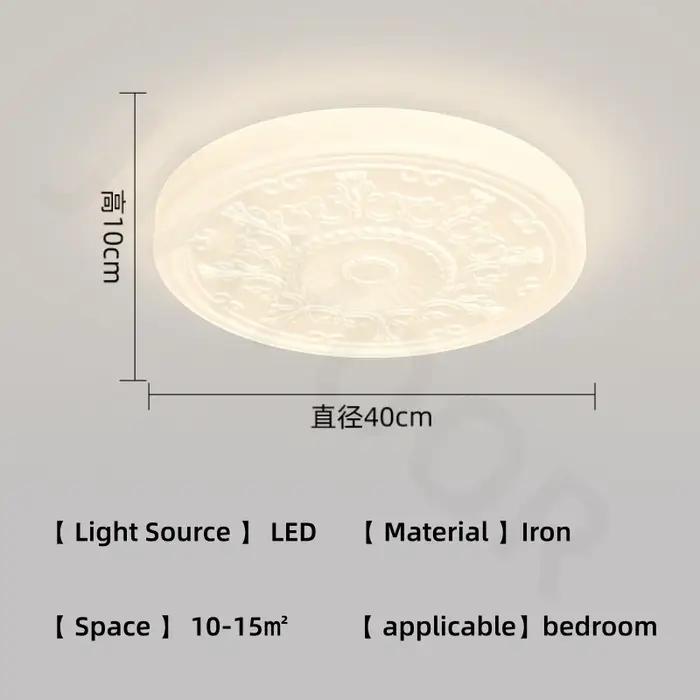Plafonnier de chambre à coucher style crème français
