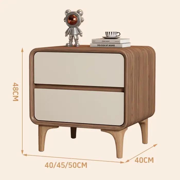 Table de chevet style crème