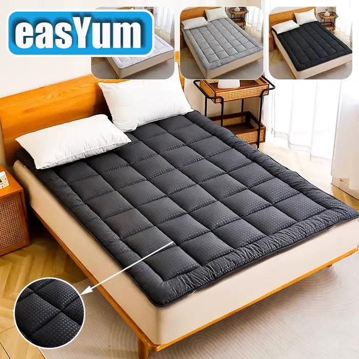 Protège-matelas matelassé avec lacets 152x203cm 160x200cm 180x200cm - Protection de literie à ajustement élastique