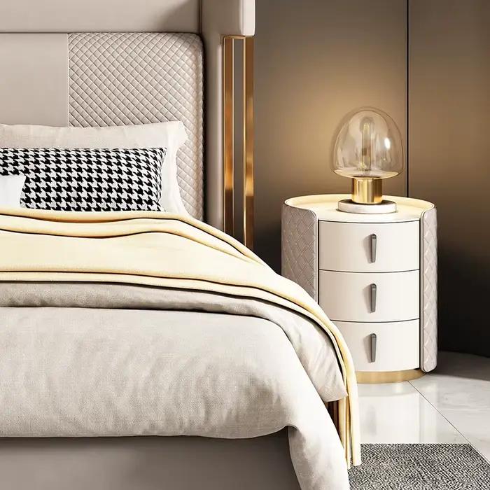 Rangement Table de chevet moderne esthétique luxe Simple