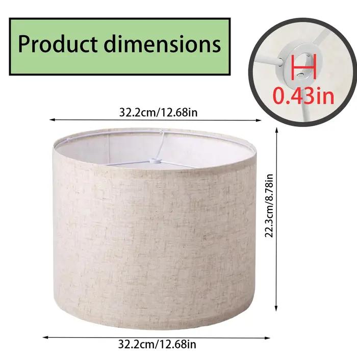 Abat-jour en forme de tambour pour lampes de table