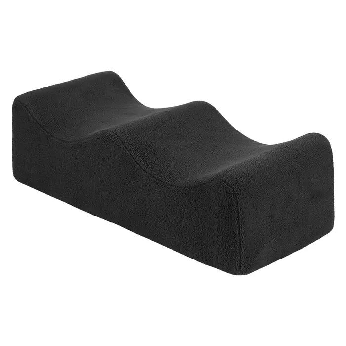 Coussin de rehaussement de jambes en polyester avec rembourrage polyurethane et fond antidérapant pour soulager la taille sur lit canapé ou chaise longue